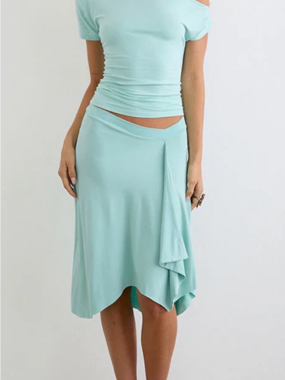 Motel Asymmetrical Midi Skirt